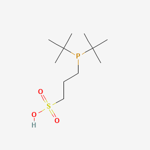 Chemical structure of Di-t-butyl(3-sulfonatopropyl)phosphine