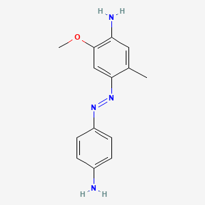Chemical structure of Disperse Diazo Black 3BF