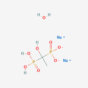 Chemical structure of Disodium Etidronate Hydrate