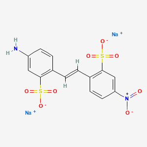Chemical structure of Disodium 4-Amino-4'-nitrostilbene-2,2'-sulfonate