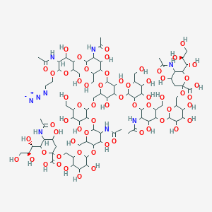 Chemical structure of Disialylnonasaccharide-beta-ethylazide