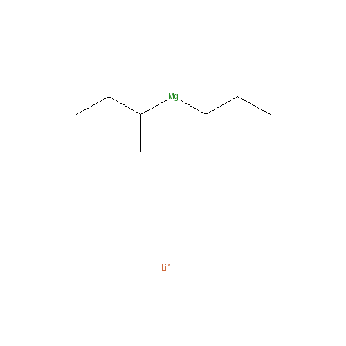 Chemical structure of Di-sec-butylmagnesium - Lithium Chloride