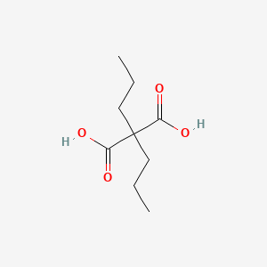 Chemical structure of Dipropylmalonic Acid