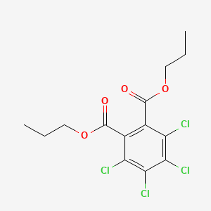 Chemical structure of Dipropyl Tetrachlorophthalate
