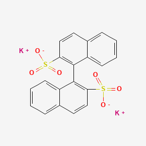 Chemical structure of Dipotassium (R)-1,1'-Binaphthyl-2,2'-disulfonate