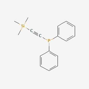 Chemical structure of diphenylphosphino(trimethylsilyl)acetylene