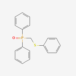 Chemical structure of Diphenyl((phenylthio)methyl)phosphine oxide