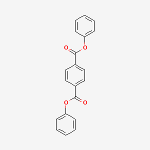 Chemical structure of Diphenyl terephthalate