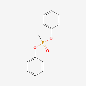 Chemical structure of Diphenyl Methylphosphonate