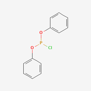 Chemical structure of diphenyl chlorophosphite