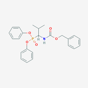 Chemical structure of Diphenyl 1-(Cbz-Amino)isobutylphosphonate
