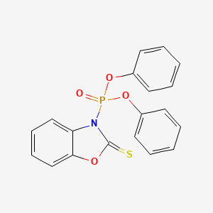 Chemical structure of Diphenyl (2,3-Dihydro-2-thioxo-3-benzoxazolyl)phosphonate