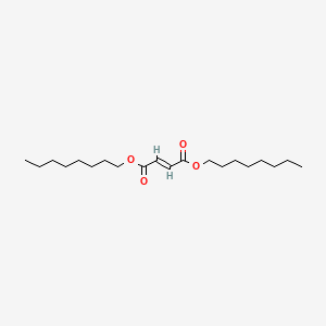 Chemical structure of Dioctyl Fumarate