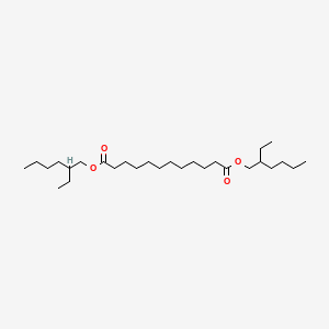 Chemical structure of Dioctyl Dodecanedioate