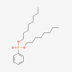 Chemical structure of Dioctyl phenylphosphonate