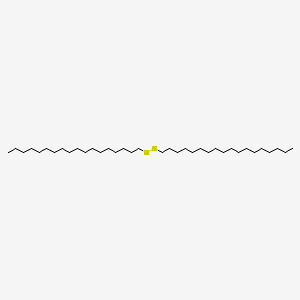 Chemical structure of Disulfide, dioctadecyl