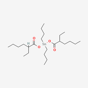 Chemical structure of Dibutyltin bis(2-ethylhexanoate)
