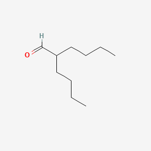 Chemical structure of DI-N-BUTYLACETALDEHYDE