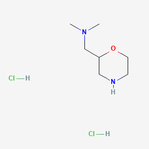 Chemical structure of Dimethyl-Morpholin-2-Ylmethyl-Amine Dihydrochloride
