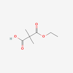 Chemical structure of Dimethylmalonic Acid Monoethyl Ester