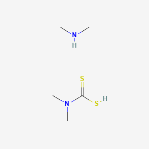 Chemical structure of Dimethylammonium Dimethyldithiocarbamate