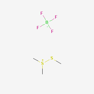 Chemical structure of Dimethyl(methylthio)sulfonium Tetrafluoroborate