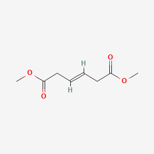 Chemical structure of Dimethyl (E)-hex-3-enedioate