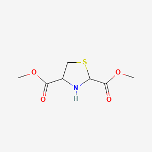 Chemical structure of Dimethyl Thiazolidine-2,4-dicarboxylate