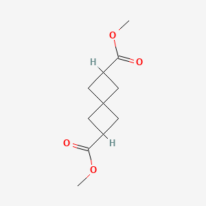 Chemical structure of DIMETHYL SPIRO[3.3]HEPTANE-2,6-DICARBOXYLATE