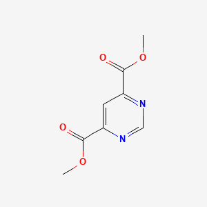 Chemical structure of Dimethyl pyrimidine-4,6-dicarboxylate