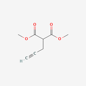 Chemical structure of Dimethyl propargylmalonate