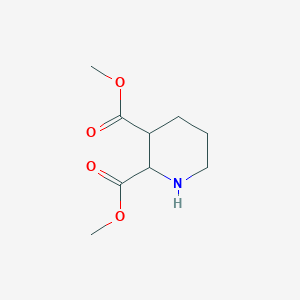 Chemical structure of Dimethyl piperidine-2,3-dicarboxylate