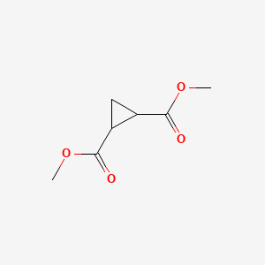 Chemical structure of Dimethyl cyclopropane-1,2-dicarboxylate
