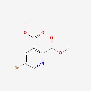 Chemical structure of Dimethyl 5-bromopyridine-2,3-dicarboxylate