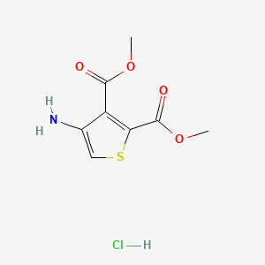 Chemical structure of Dimethyl 4-aminothiophene-2,3-dicarboxylate hydrochloride