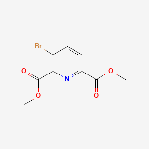 Chemical structure of Dimethyl 3-bromopyridine-2,6-dicarboxylate