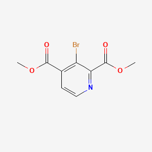 Chemical structure of Dimethyl 3-bromopyridine-2,4-dicarboxylate