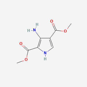 Chemical structure of Dimethyl 3-Aminopyrrole-2,4-dicarboxylate