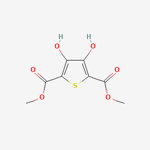 Chemical structure of Dimethyl 3,4-Dihydroxy-2,5-thiophenedicarboxylate