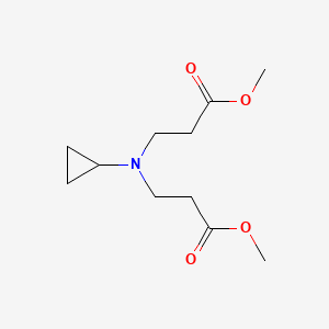 Chemical structure of Dimethyl 3,3'-(cyclopropylazanediyl)dipropanoate