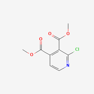 Chemical structure of Dimethyl 2-chloropyridine-3,4-dicarboxylate
