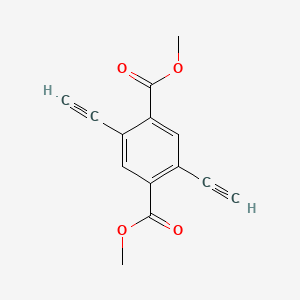Chemical structure of Dimethyl 2,5-diethynylterephthalate