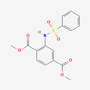 Chemical structure of Dimethyl 2-(Phenylsulfonamido)terephthalate