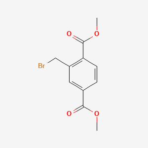 Chemical structure of 2-Bromomethyl-terephthalic acid dimethyl ester