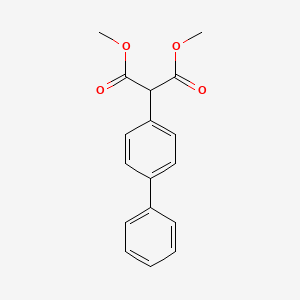 Chemical structure of Dimethyl 2-([1,1'-biphenyl]-4-yl)malonate