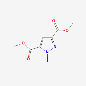 Chemical structure of Dimethyl 1-methyl-1H-pyrazole-3,5-dicarboxylate