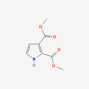 Chemical structure of Dimethyl 1H-pyrrole-2,3-dicarboxylate