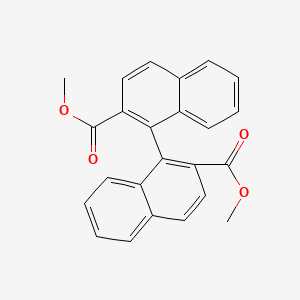 Chemical structure of dimethyl [1,1'-binaphthalene]-2,2'-dicarboxylate