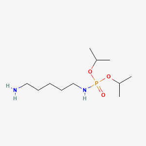 Chemical structure of diisopropyl (5-aminopentyl)phosphoramidate