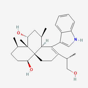 Chemical structure of Dihydroxyaflavinine